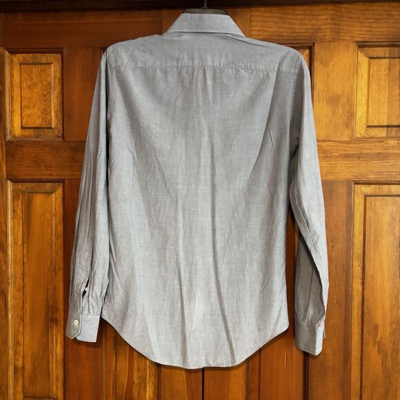 Valentino Tailored Fit Blue Button Up Shirt Men's Size 38-15 Medium Work Casual - Picture 2 of 10